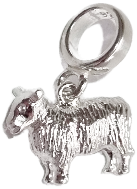 Sheep sterling silver bead charm .925 Rams & Sheeps charms