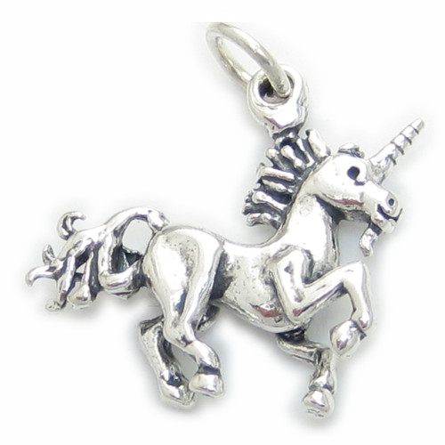 Unicorn sterling silver charm .925 x 1 Unicorns Fantasy charms