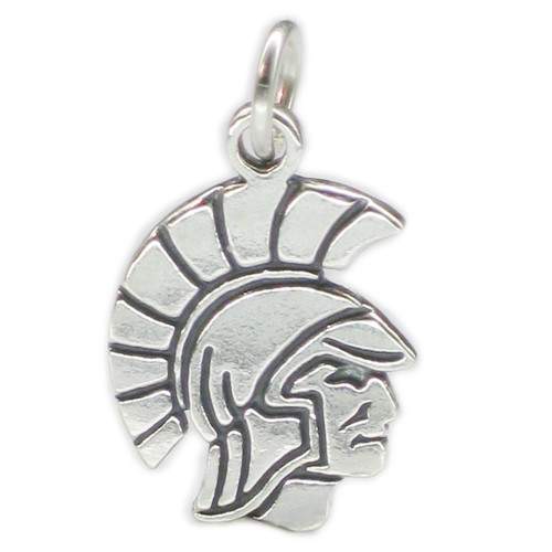 Spartan sterling silver charm .925 Sparta. Ancient Greece warrior