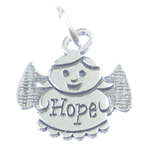 Hope Angel sterling silver charm .925 x1 Angels Protect Protection charms