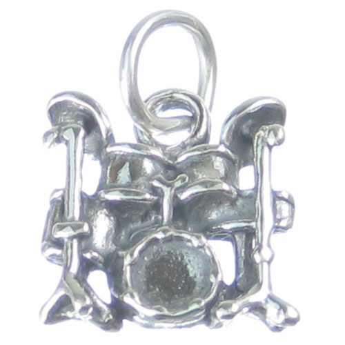 Drum Kit sterling silver charm .925 Drums Sets Kits Band charms