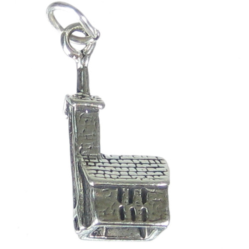 Church sterling silver charm .925 x 1 Churches Holy God charms