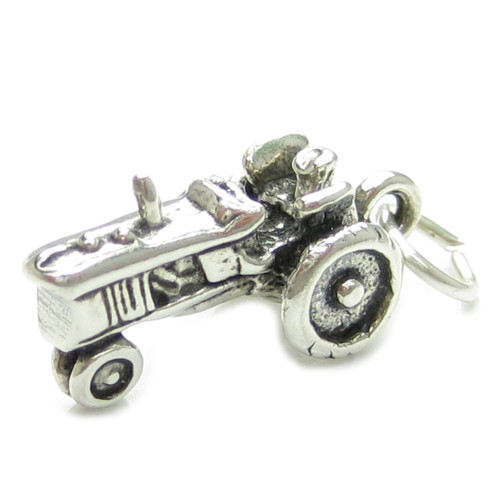 Tractor sterling silver charm .925 x 1 Tractors Farm Machinery charms