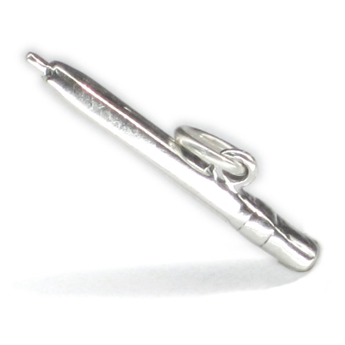 Pen Pencil sterling silver charm .925 Pens and Pencils charms
