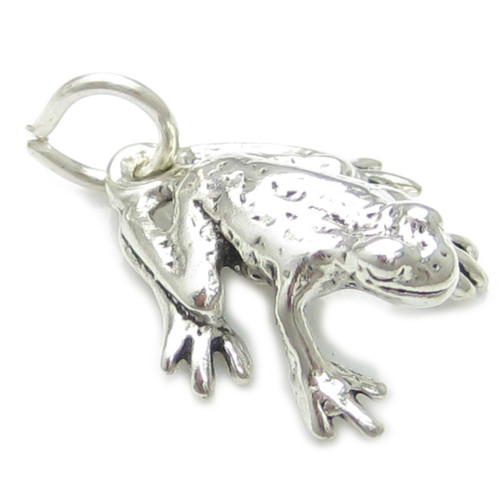 Frog - Toad sterling silver charm .925 Frogs and Toads charms