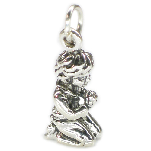 Praying Boy sterling silver charm .925 x 1 Prayers Holy Boys
