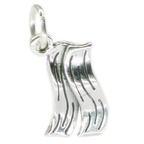 Bacon Strips sterling silver charm .925 Rashers charms