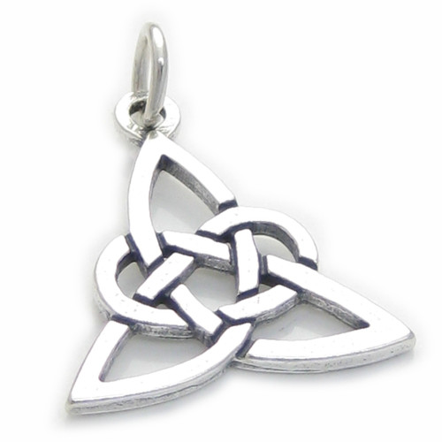 Celtic Knot sterling silver charm .925 x 1 Celt Knots charms
