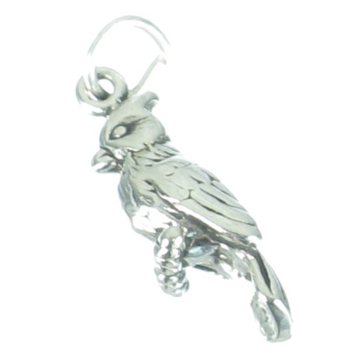 Cardinal bird sterling silver charm .925 x 1 Cardinals Birds charms