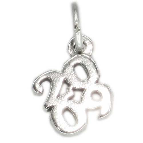 2009 year sterling silver charm .925 x 1 Years Graduation Birthday charms