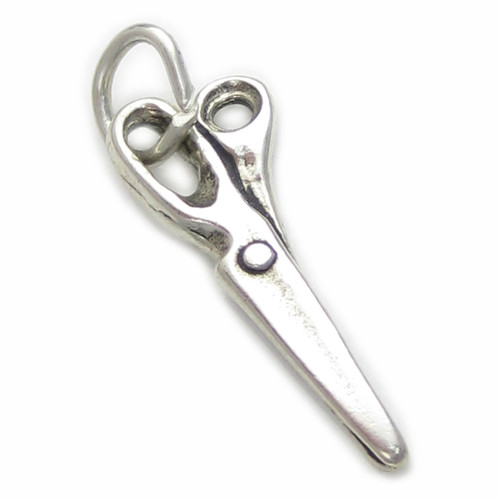 TINY scissors sterling silver charm .925 x 1 NON opening charms