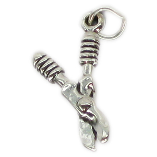 Garden Shears sterling silver charm .925 x 1 Gardening tools charms