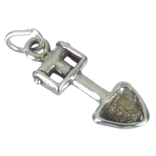 Spade Shovel sterling silver charm .925 x 1 Spades Shovels charms