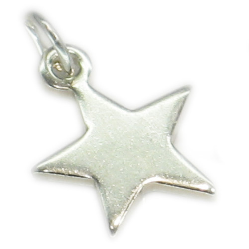 Star sterling silver plain charm .925 x 1 Winners and stars charms
