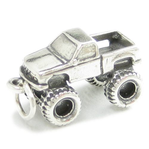 Monster Truck sterling silver charm .925 Monsters Trucks charms