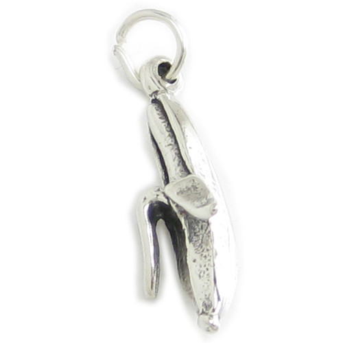 Banana sterling silver charm .925 x 1 Peeled Bananas fruit charms