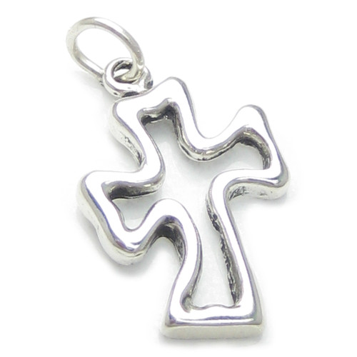 Cross sterling silver charm pendant .925 Holy Crosses Pendants charms