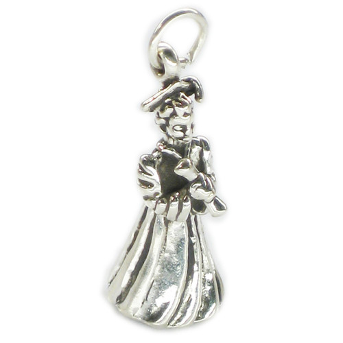Graduate Female sterling silver charm .925 x 1 Graduation charms