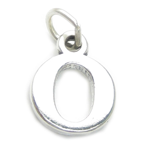 Letter O Initial sterling silver charm .925 Letters charms pendant A1