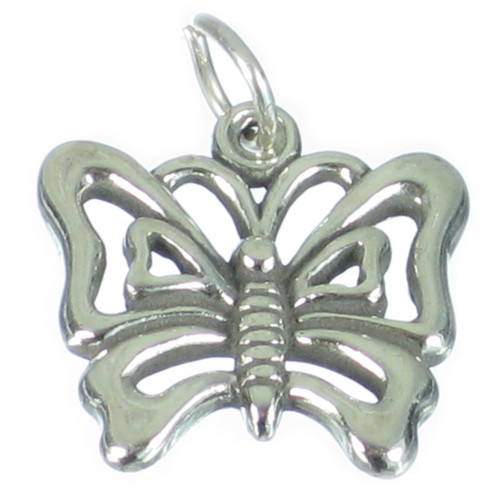 Butterfly sterling silver charm .925 x 1 Butterflies charms pendants