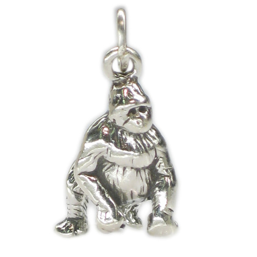 Gorilla sterling silver charm .925 x 1 Ape Monkey silverback Gorillas