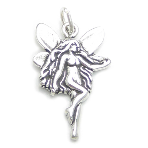 Fairy sterling silver charm pendant .925 x 1 fairies charms pendants