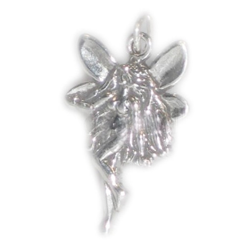 Fairy sterling silver charm pendant .925 fairies charms pendants A1
