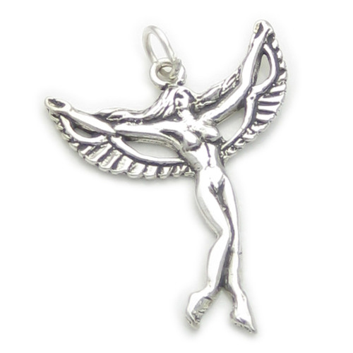 Fairy sterling silver charm pendant .925 x 1 fairies charms pendants B1