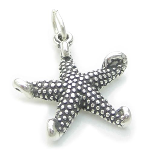 Starfish sterling silver charm .925 x 1 Seaside Holiday Beach charms