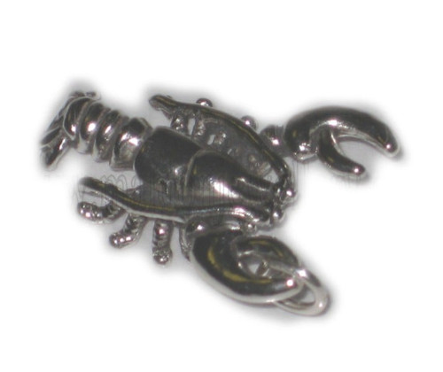 Lobster sterling silver charm .925 x 1 Food Diving Lobsters charms