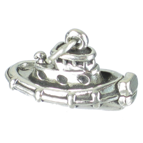 Tug Boat sterling silver charm .925 x 1 Tugs Boats charms