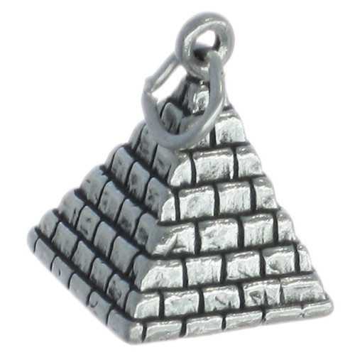 Pyramid sterling silver charm .925 Egyptian Pyramids charms