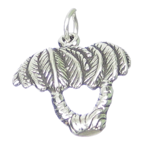 Palm Trees sterling silver 2D charm .925 x 1 Palms Tree charms