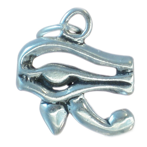 Eye Of Horus sterling silver charm .925 Egypt Egyptian charms