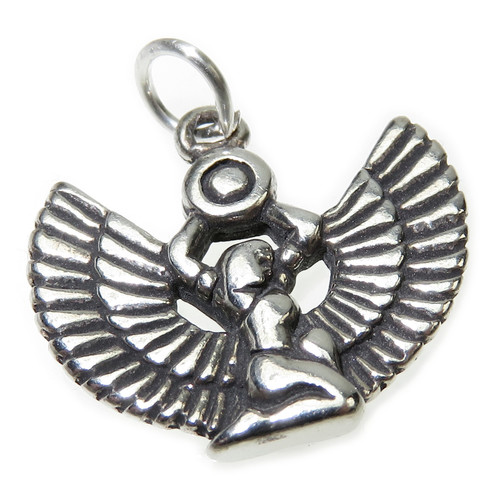 Egyptian Isis sterling silver charm - pendant .925 x 1 Egypt Charms