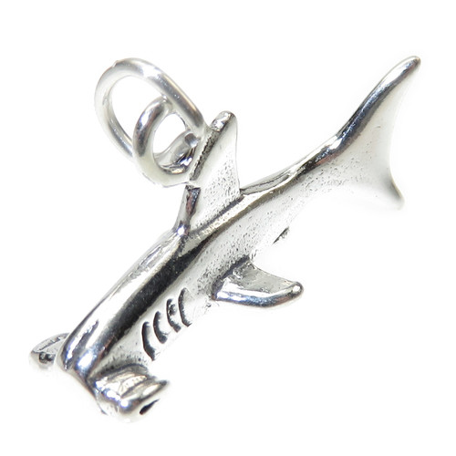 Hammerhead shark sterling silver charm .925 x 1 Sharks charms