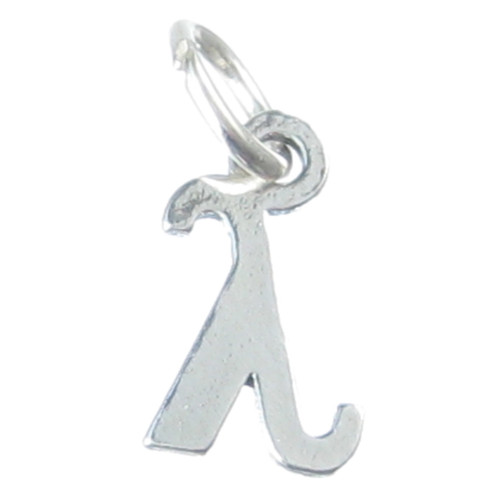 Lambda sterling silver charm .925 Greek Letter Letters