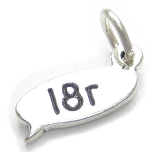 L8r Later Text Chat sterling silver charm .925 x 1 SMS TXT charms