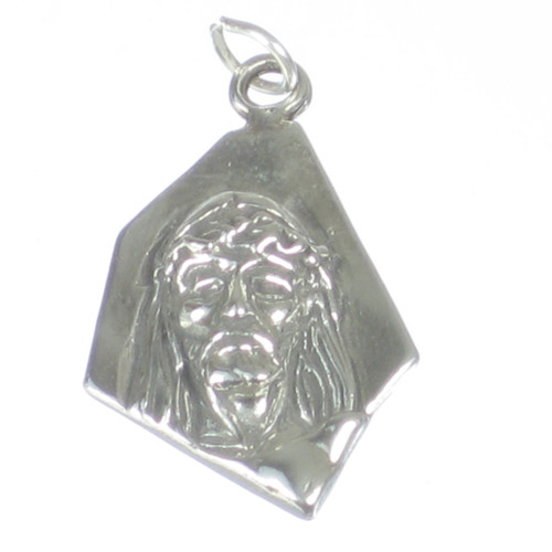 Jesus sterling silver charm .925 x 1 Christ Lord Holy charms
