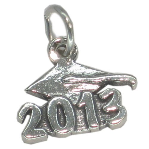 2013 Graduation Mortarboard strlng silver charm .925 x1 Graduate charms