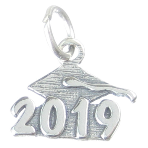 2019 Mortarboard Graduation sterling silver charm .925 Graduate charms