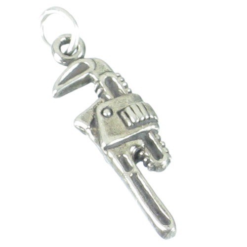 Wrench sterling silver charm .925 x 1 Monkey Wrenches charms