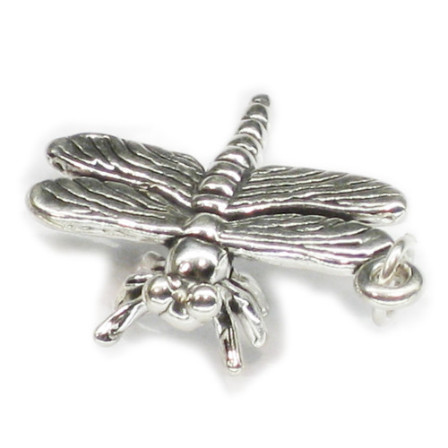 Dragonfly sterling silver charm pendant .925 x 1 Dragonflies charms