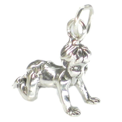 Baby crawling sterling silver charm .925 Babies and Babys charms