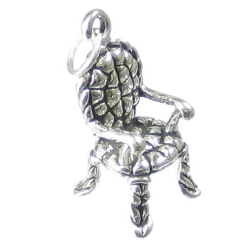 Chair sterling silver charm .925 x 1 Chairs Seating charms