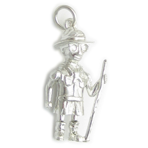 Old Style Boy Scout sterling silver charm .925 x 1 Scouts charms