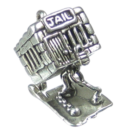 Jail House OPENING sterling silver charm .925 x1 Prison Prisoner charms