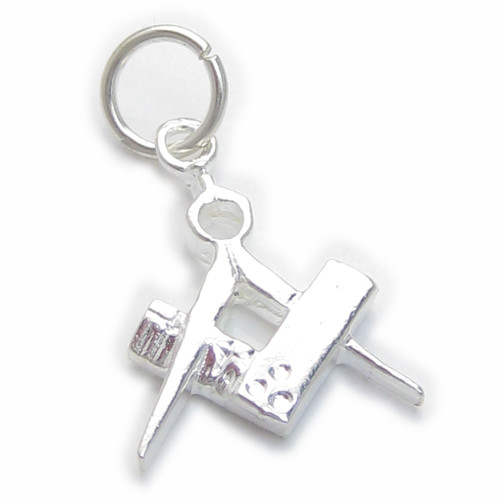 Masonic Symbol small sterling silver charm .925 x 1 Masons charms