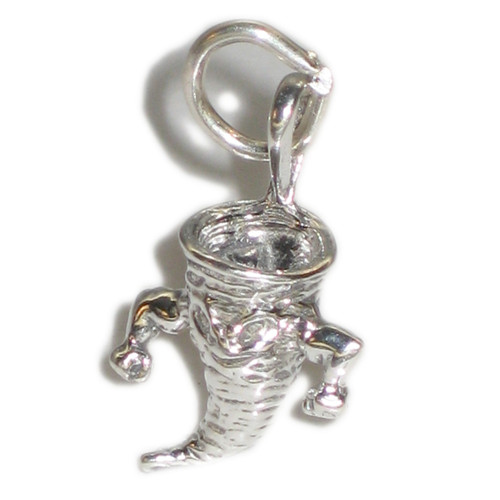 Cyclone Hurricane sterling silver charm .925 Wild Weather charms
