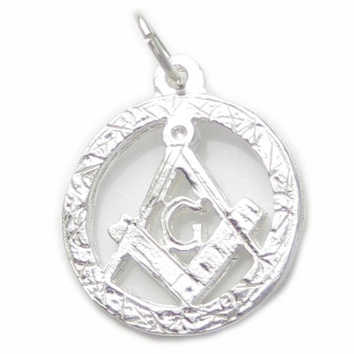 Masonic sterling silver charm .925 Masons Charms Mason Pendants
